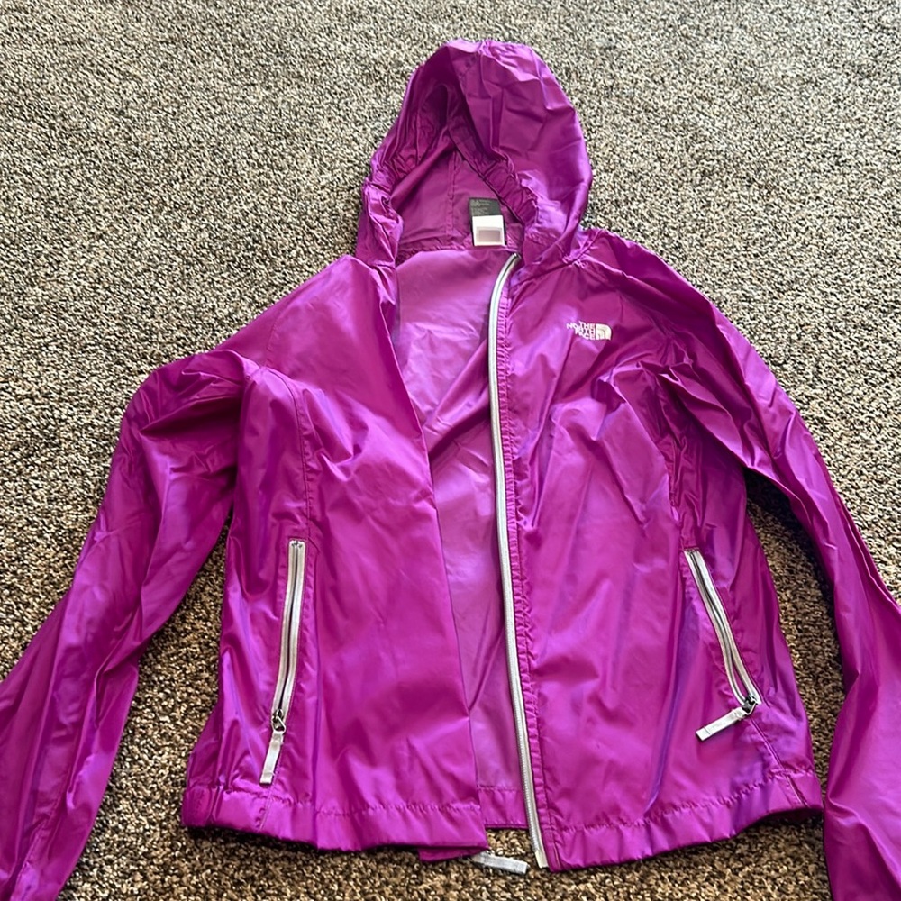 The North Face Purple rain jacket